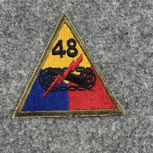 US Army TT248 Original WW2 Armored Tank Battalion Patch 48th WC11 (3”) W/ Glow